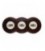 Поворотный выключатель Fontini Collection Venezia Toscana, 3-ая рамка орех, накладка белый/золото